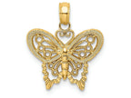 FJC Finejewelers 14k Yellow Gold Butterfly Charm