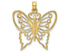 FJC Finejewelers 14k Yellow Gold Butterfly Charm