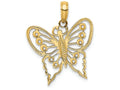 FJC Finejewelers 14k Yellow Gold Butterfly Charm