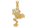 FJC Finejewelers 14k Yellow Gold Frog with Back Legs Charm
