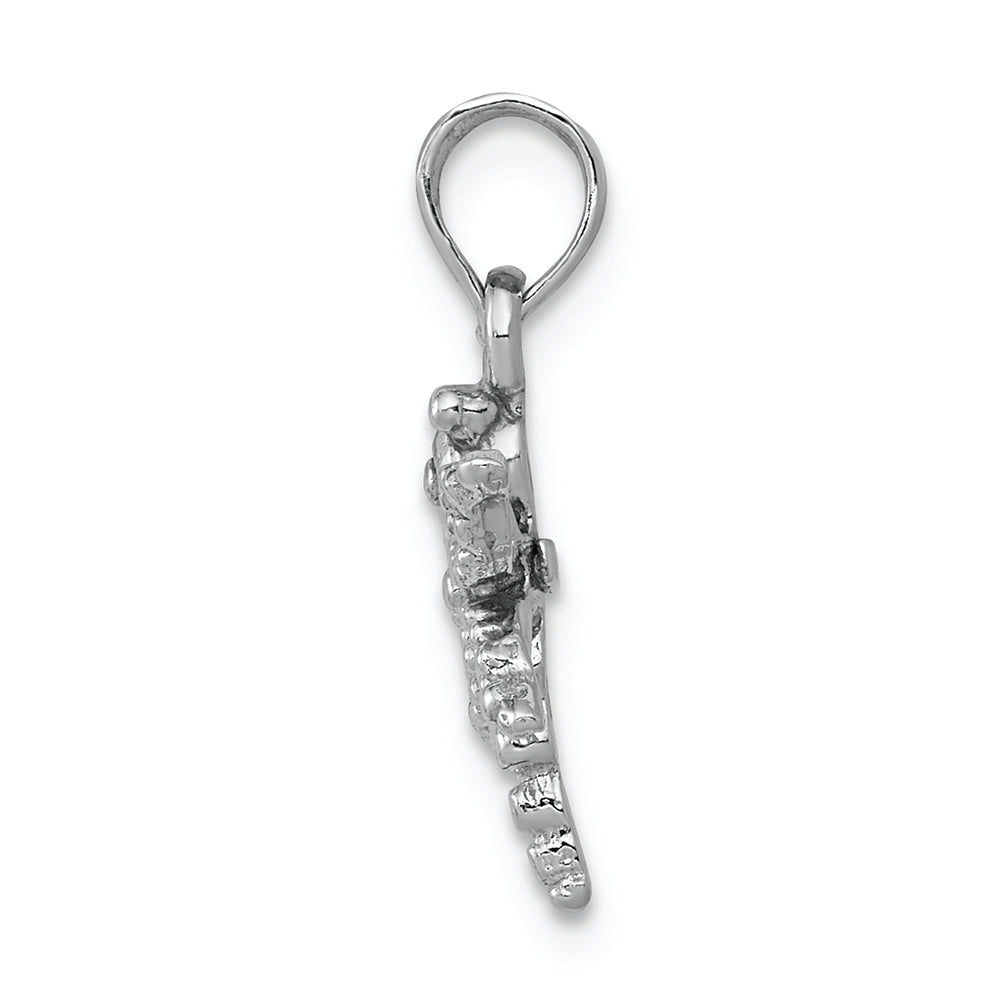 FJC Finejewelers 14k White Gold White Mini Dragonfly with Cut-out Wings Charm