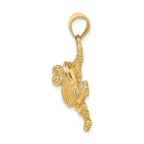 FJC Finejewelers 14k Yellow Gold Bug Eyed" Frog Sitting2- Charm