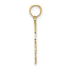 FJC Finejewelers 14k Yellow Gold Eagle Landing Flat with Head Down Wings Up Charm