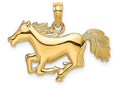 FJC Finejewelers 14k Yellow Gold Running Horseengraved Tail Charm