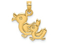 FJC Finejewelers 14k Yellow Gold 3d Double Ducks Charm