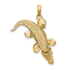FJC Finejewelers 14k Yellow Gold 3d Alligator with Moveable Mouth Charm