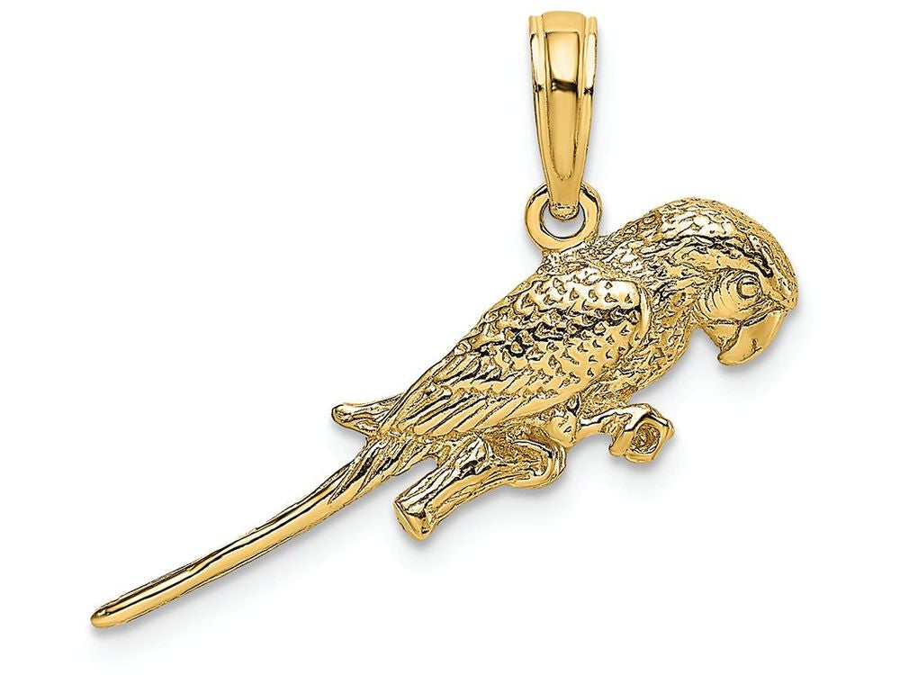 FJC Finejewelers 14k Yellow Gold 3d Parrot Charm