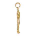 FJC Finejewelers 14k Yellow Gold 3d Flamingo Charm