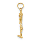 FJC Finejewelers 14k Yellow Gold 3d Flamingo Charm