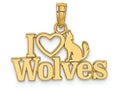 FJC Finejewelers 14k Yellow Gold I "heart" Wolves Wwitholf(image) Charm