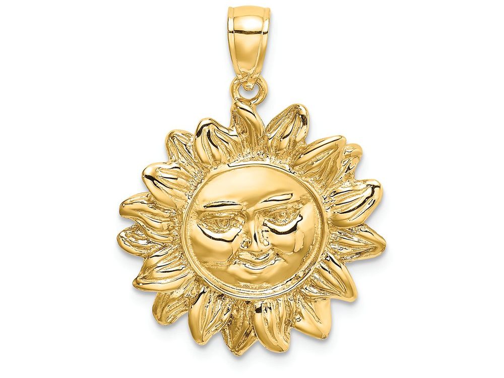 FJC Finejewelers 14k Yellow Gold Smiling Sun Charm