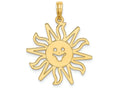FJC Finejewelers 14k Yellow Gold Smiling Sun Charm