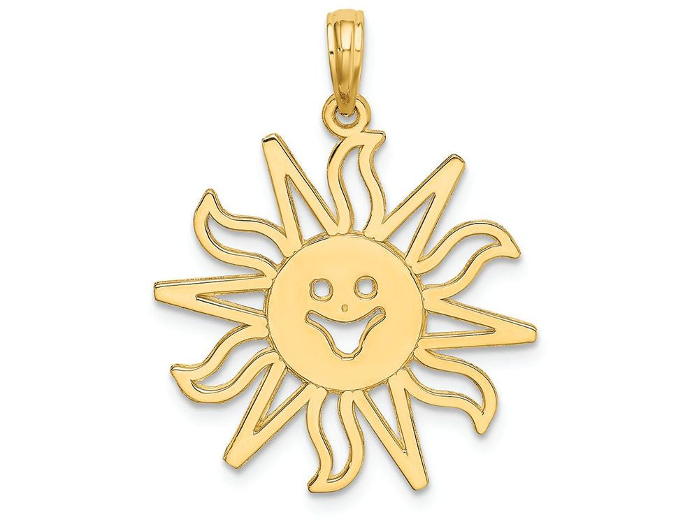 FJC Finejewelers 14k Yellow Gold Smiling Sun Charm