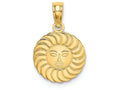 FJC Finejewelers 14k Yellow Gold Sun with Face Alternating Rays Charm