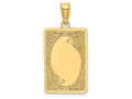FJC Finejewelers 14k Yellow Gold Rectangular Engraved Charm
