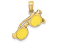 FJC Finejewelers 14k Yellow Gold Yellow Enamel Sunglasses Moveable Charm