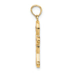 FJC Finejewelers 14k Yellow Gold 3d Gingerbread Man with Enamel Charm
