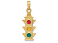 FJC Finejewelers 14k Yellow Gold Traffic Signal with Enamel Lights (red Yellow Green) Charm