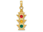 FJC Finejewelers 14k Yellow Gold Traffic Signal with Enamel Lights (red Yellow Green) Charm