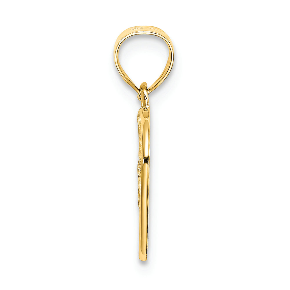 FJC Finejewelers 14k Yellow Gold Woven Heart Charm