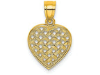 FJC Finejewelers 14k Yellow Gold Woven Heart Charm