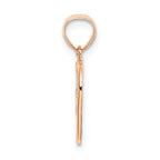 FJC Finejewelers 14k Rose Gold Woven Heart Charm