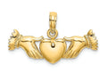 FJC Finejewelers 14k Yellow Gold Hands Holding Heart Charm