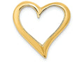 FJC Finejewelers 14k Yellow Gold Larger Floating Heart Charm