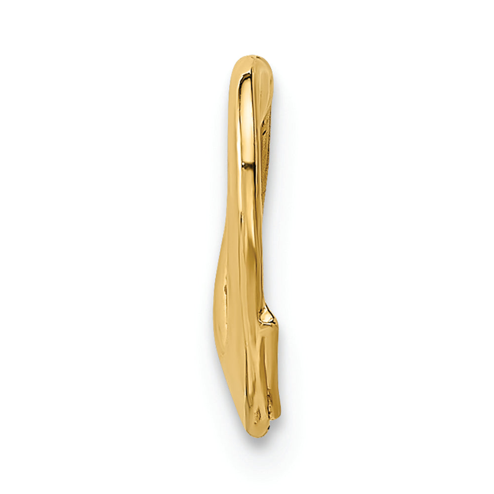 FJC Finejewelers 14k Yellow Gold Floating Heart Charm