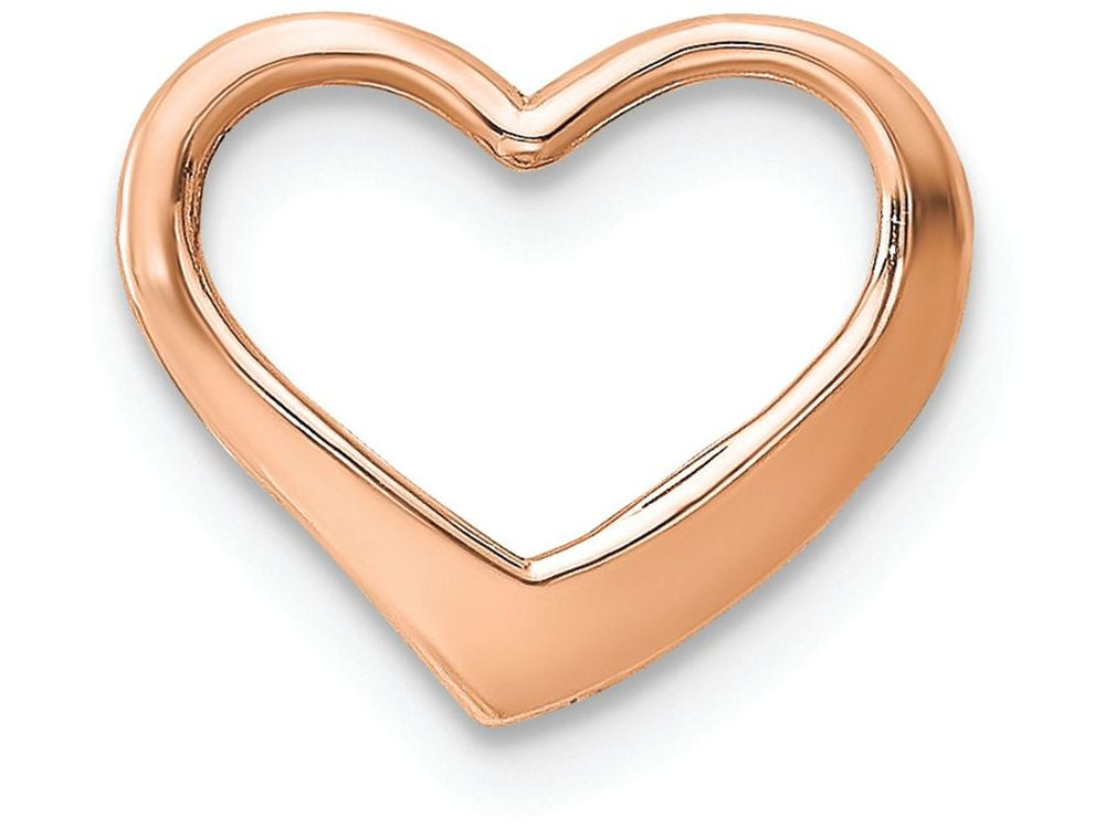 FJC Finejewelers 14k Rose Gold Floating Heart Charm 12 x 14mm