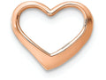 FJC Finejewelers 14k Rose Gold Floating Heart Charm 12 x 14mm