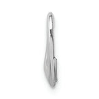 FJC Finejewelers 14k White Gold White Floating Heart Charm