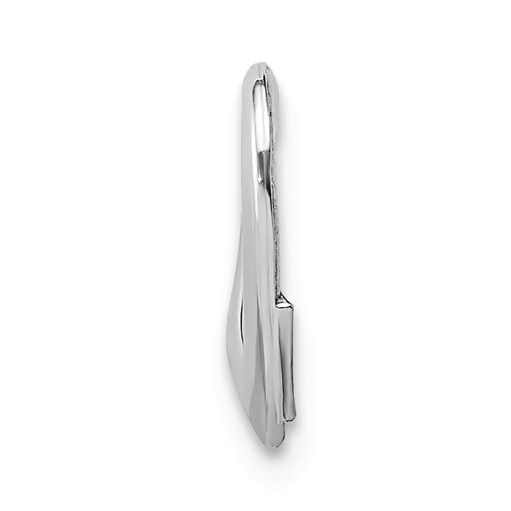 FJC Finejewelers 14k White Gold White Floating Heart Charm