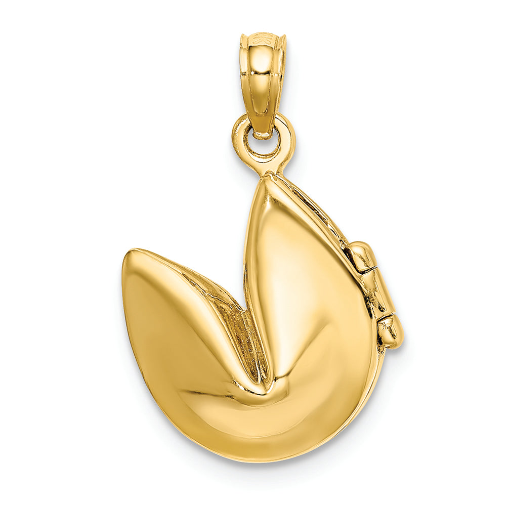 FJC Finejewelers 14k Yellow Gold 3d Fortune Cookiemoveable Charm