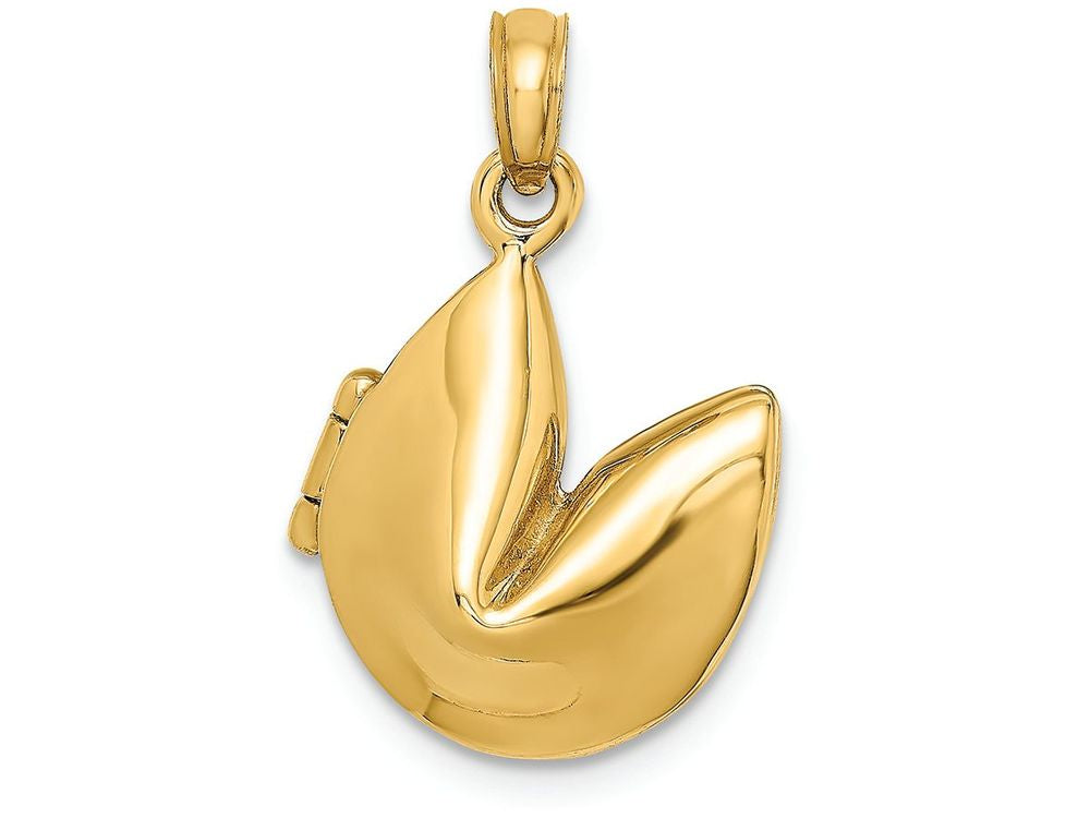 FJC Finejewelers 14k Yellow Gold 3d Fortune Cookiemoveable Charm