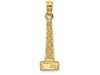 FJC Finejewelers 14k Yellow Gold 3d John Hancock Building Chicagoengraved Charm