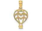 FJC Finejewelers 14k Yellow Gold Hot Air Ballooncut-out Flat Charm