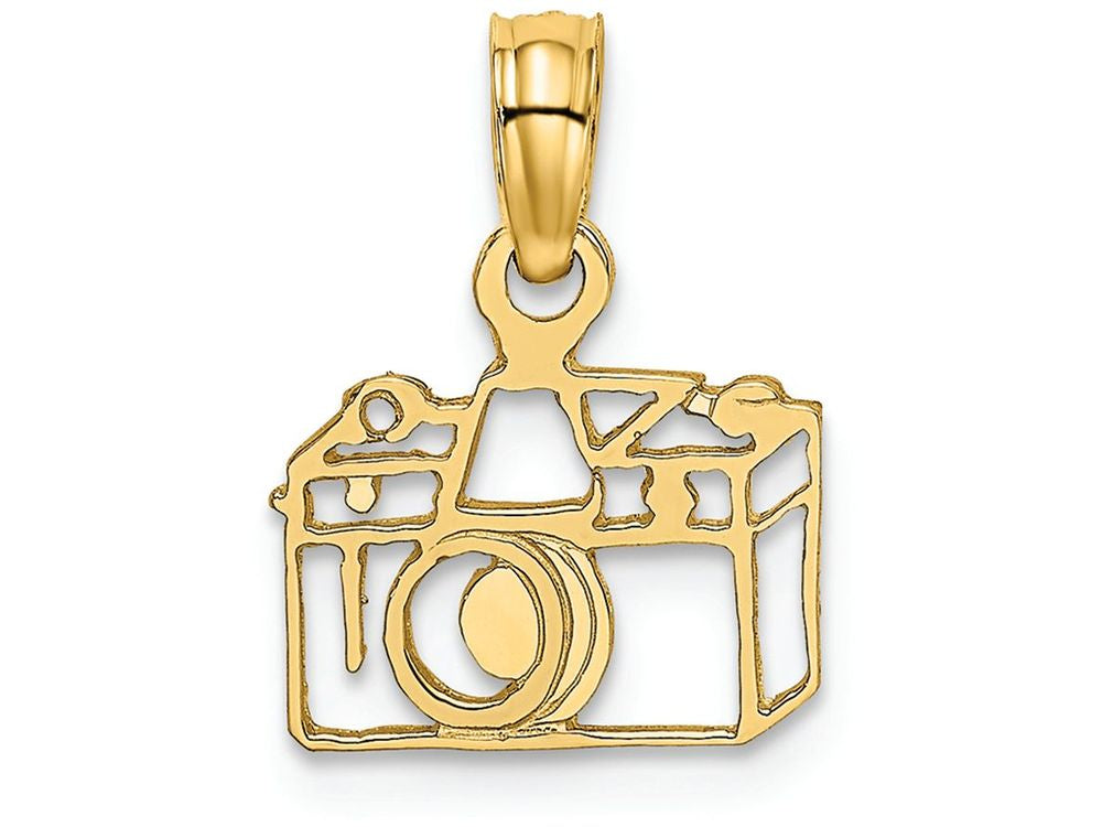 FJC Finejewelers 14k Yellow Gold Camera Flat Charm