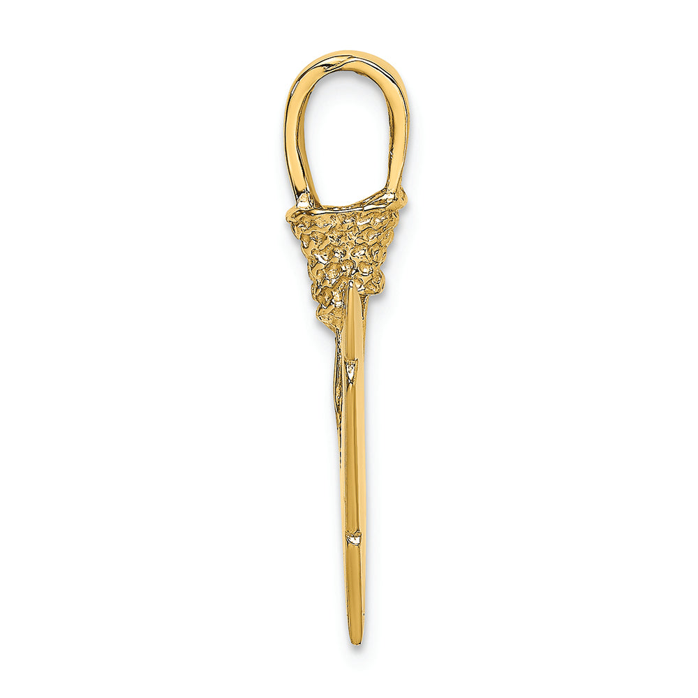 FJC Finejewelers 14k Yellow Gold 3d Arrowhead Charm
