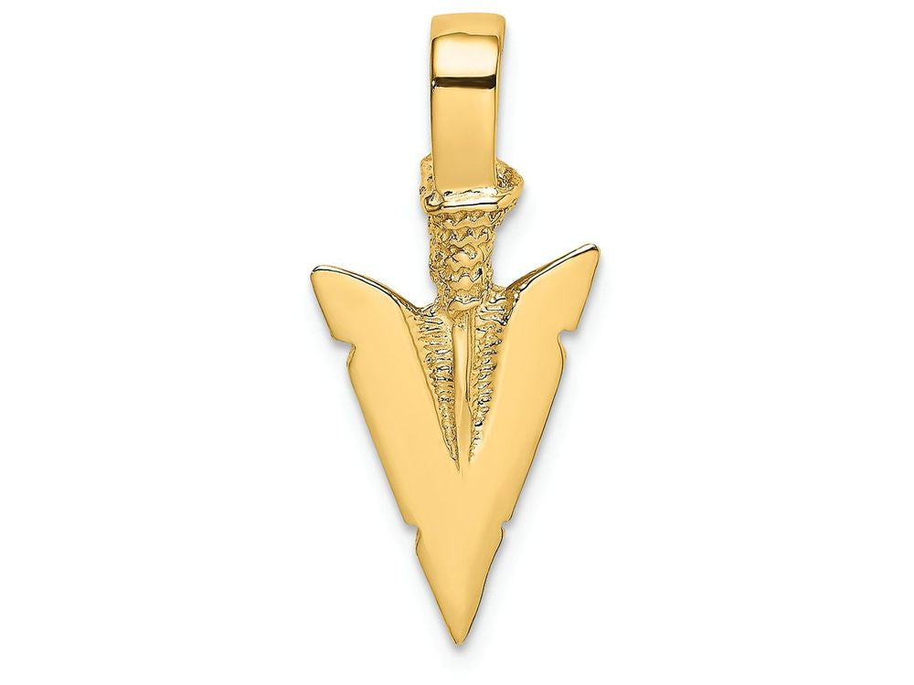 FJC Finejewelers 14k Yellow Gold 3d Arrowhead Charm