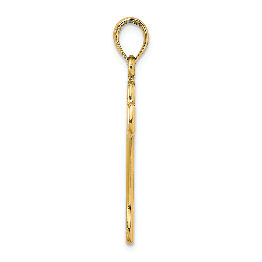 FJC Finejewelers 14k Yellow Gold Dog Bone Charmcut-out