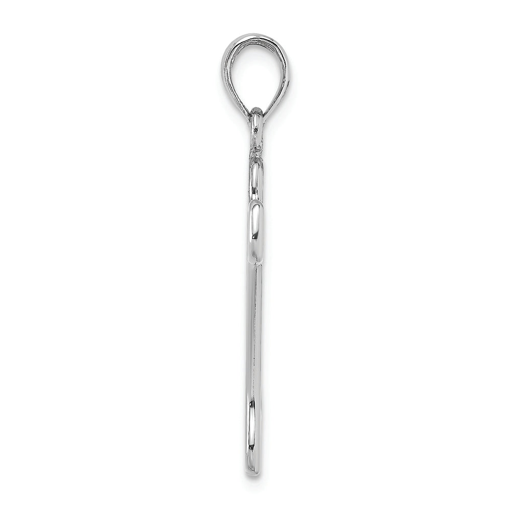 FJC Finejewelers 14k White Gold Dog Bone Charmcut-out