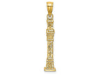 FJC Finejewelers 14k Yellow Gold 3d Pilgrim Memorial Monument - Massachusetts Charm