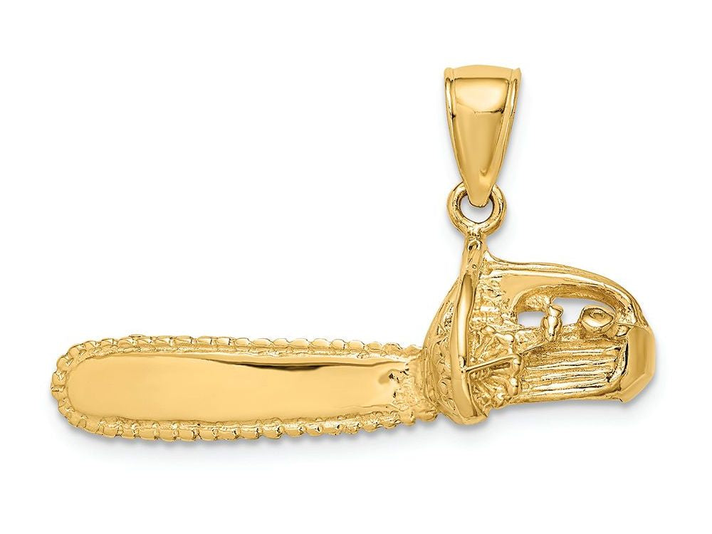 FJC Finejewelers 14k Yellow Gold 3d Large Chain Saw Charm
