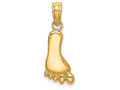 FJC Finejewelers 14k Yellow Gold Foot Charm - Hp Hang Ten Style