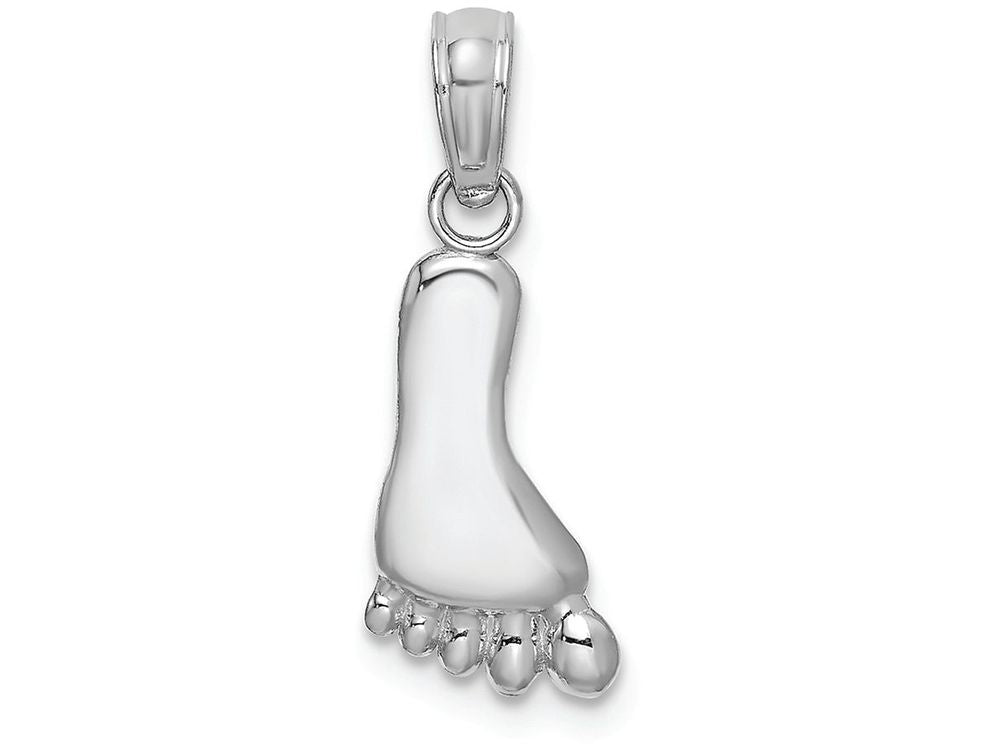 FJC Finejewelers 14k White Gold Foot Charm - Hp Hang Ten Style