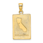 FJC Finejewelers 14k Yellow Gold San Francisco Disk2 Sides Engraved Charm