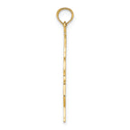 FJC Finejewelers 14k Yellow Gold Upright Bass Polish Engraved Charm