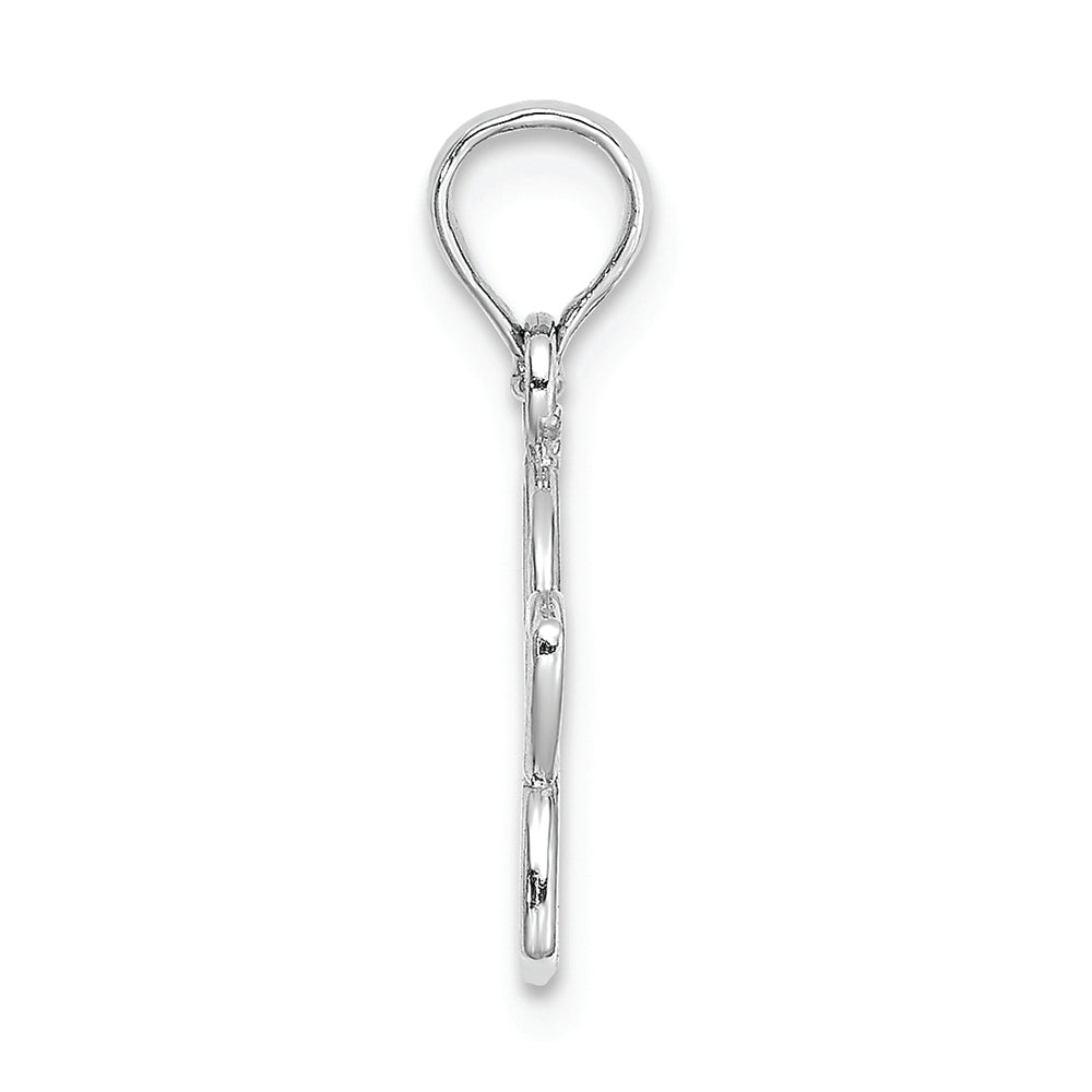 FJC Finejewelers 14k White Gold Flower Charmcut-out