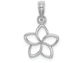FJC Finejewelers 14k White Gold Flower Charmcut-out